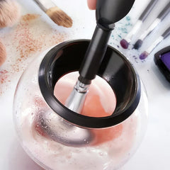 Electric Makeup Brush Cleaner Spinner Machine (Black)