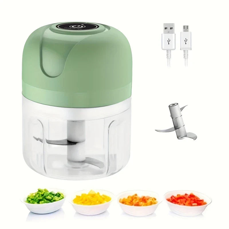 Electric Mini Garlic Chopper 250ml USB Rechargeable