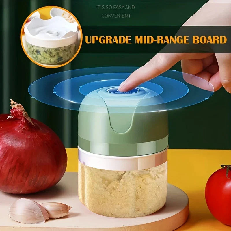 Electric Mini Garlic Chopper 250ml USB Rechargeable