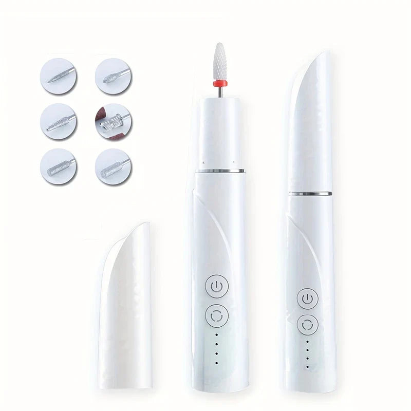 Electric Nail Drill File Machine Kit (6 Bits)