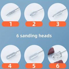 Electric Nail Drill File Machine Kit (6 Bits)