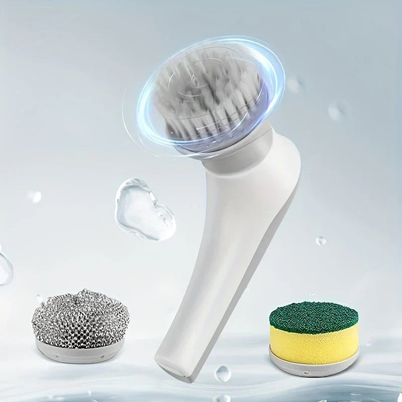 Electric Power Spin Scrubber Cleaning Brush Set