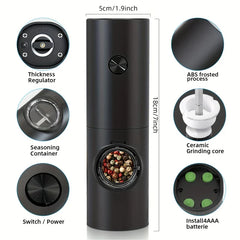 Electric Salt And Pepper Grinder Set