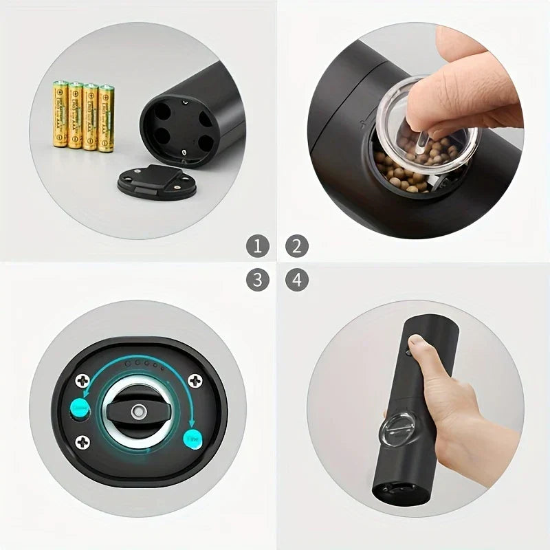 Electric Salt And Pepper Grinder Set