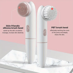 Electric Silicone Facial Cleanser Brush Battery Op