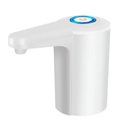Water Jug Dispenser - White electric dispensing unit with illuminated power button and extended spout, front angle view