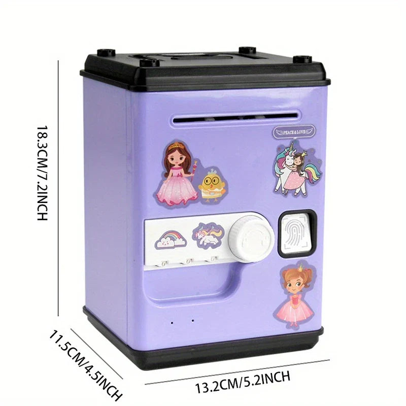 Electronic Fingerprint Password Piggy Bank Safe Box