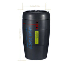 Suction Tumbler Mug - Black Engine Cup-378 cup-shaped container with dimension markings and printed labels.