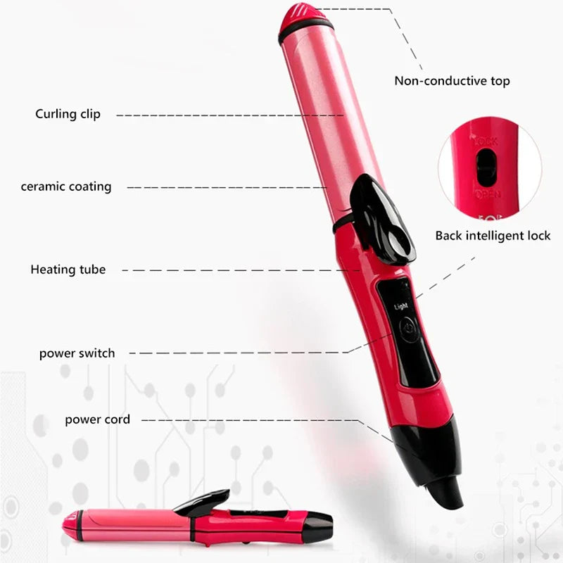 Fast Heating Ceramic Hair Curling Styling Tool