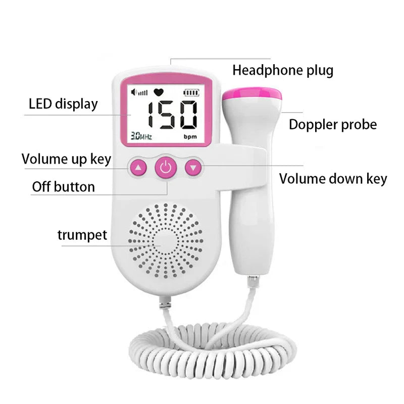 Fetal Doppler Baby Heartbeat Monitor