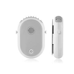 Mist Spray Bottle - Two-tone gray and white atomizer showing front and slim side profile