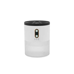 مرطب وموزع روائح - مرطب علاج عطري أبيض وشبه شفاف بزرين ومؤشرات مؤقت لـ 2h/4h/6h، على خلفية بيضاء سادة.