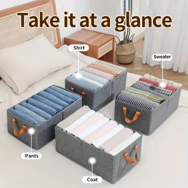 Foldable Cloth Storage Box Bin Organizer for Closet