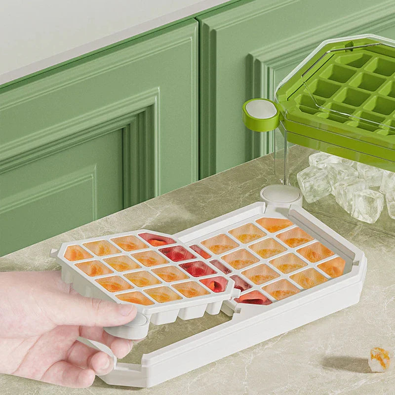 Foldable Collapsible Ice Cube Tray Box