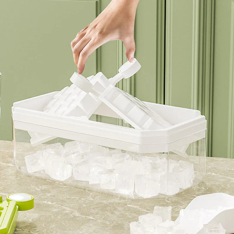 Foldable Collapsible Ice Cube Tray Box