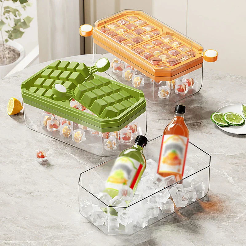 Foldable Collapsible Ice Cube Tray Box