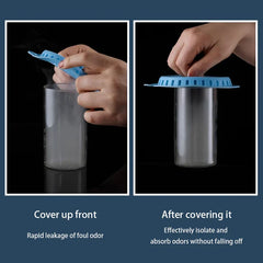 Foldable Silicone Floor Drain Hair Catcher Stopper