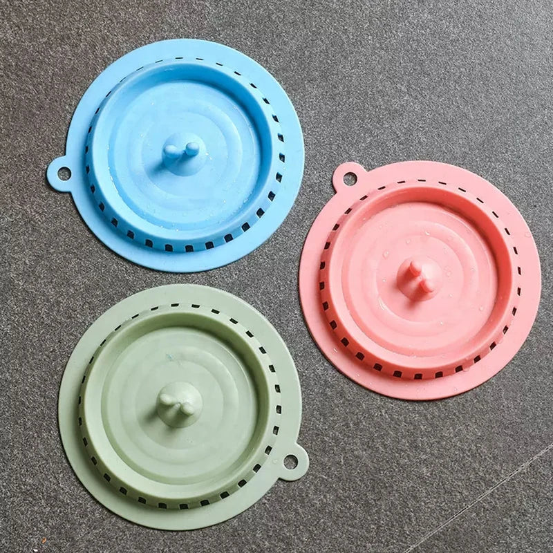 Foldable Silicone Floor Drain Hair Catcher Stopper