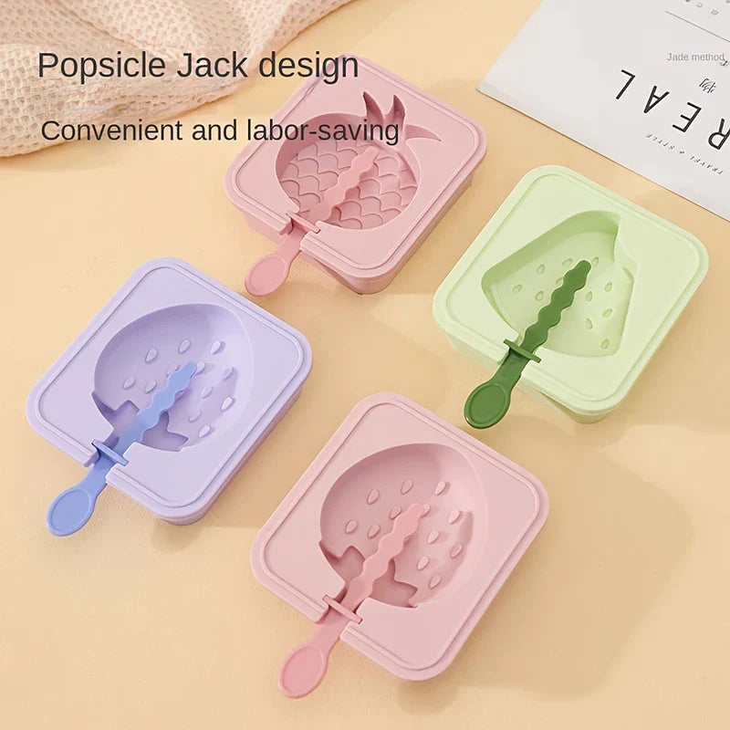 Food-Grade Silicone Popsicle Molds Ice Cream Maker