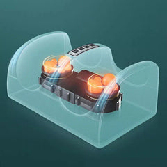 Foot Massager Machine - Cutaway view showing internal rotating kneading massage nodes