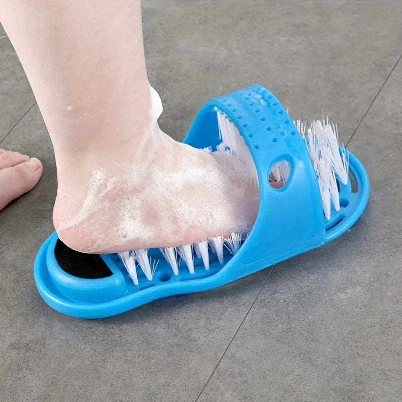 Foot Scrubber Shower Slipper