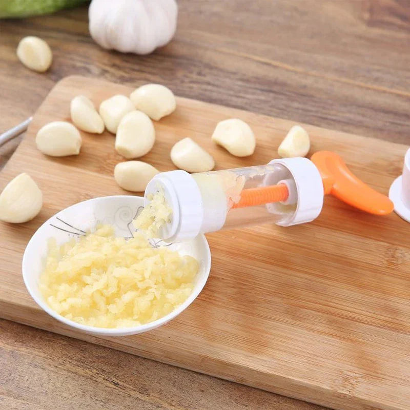 Garlic Press Mincer Crusher Rocker Tool