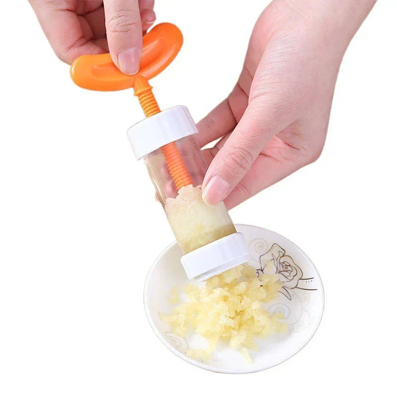 Garlic Press Mincer Crusher Rocker Tool