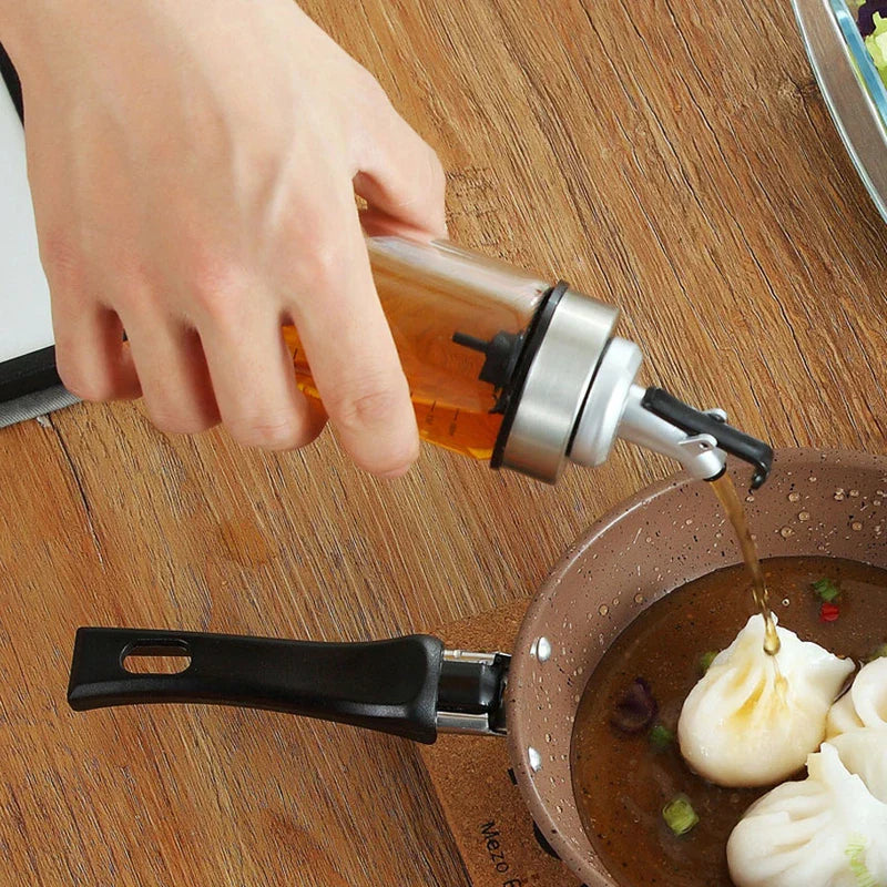 Glass Oil Dispenser Bottle Pourer Cruet