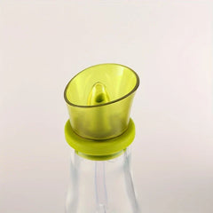 Glass Oil Vinegar Dispenser Bottle Green Top
