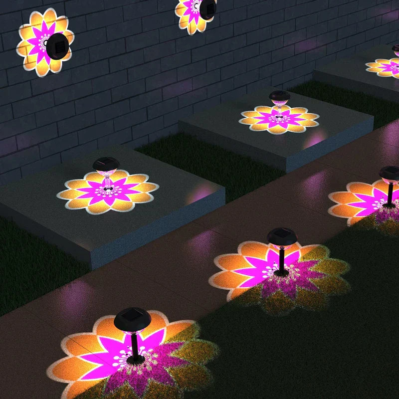 solarbetriebene wegbeleuchtung - Nahaufnahme des Erdspieß-Designs der Solar-Gartenwegbeleuchtung