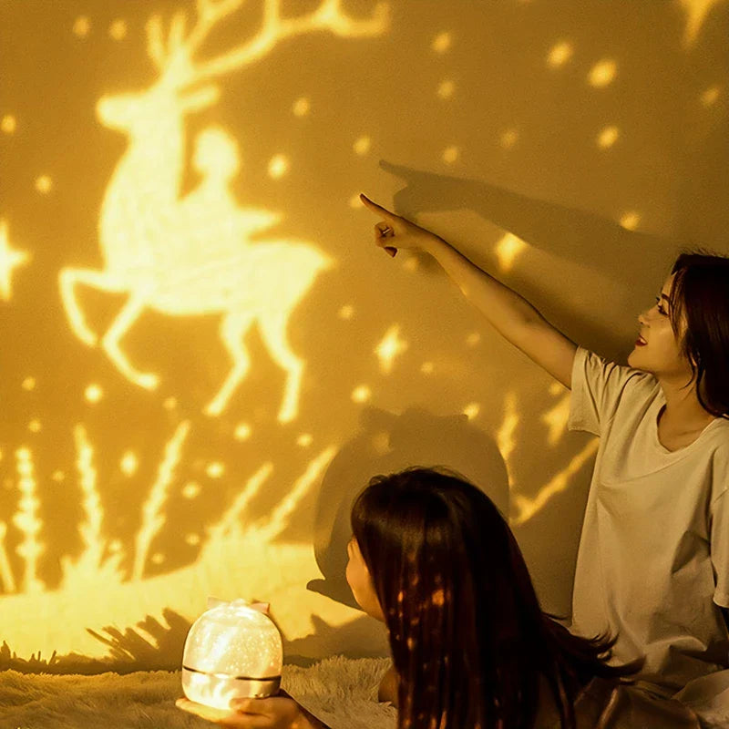 HD Galaxy Star Projector Night Light