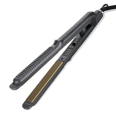 Close-up of hair straightener flat iron flat iron tool plates