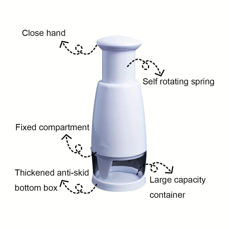 Hand Press Semi-Automatic Food Chopper Mixer