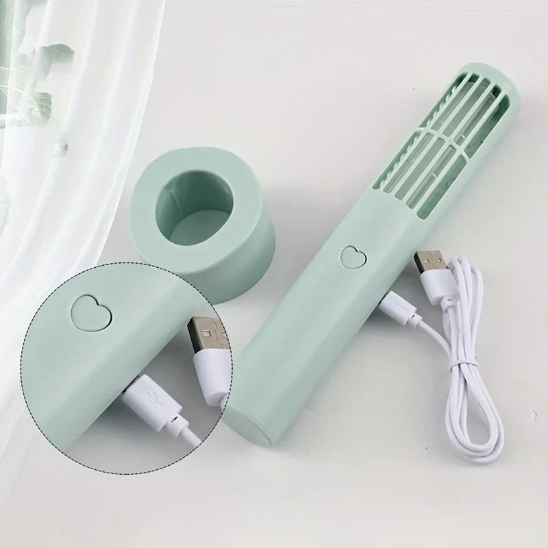 Handheld Bladeless Mini Fan USB Rechargeable