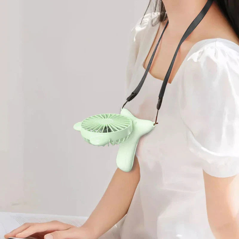 Handheld Foldable Neck Hanging Fan Usb