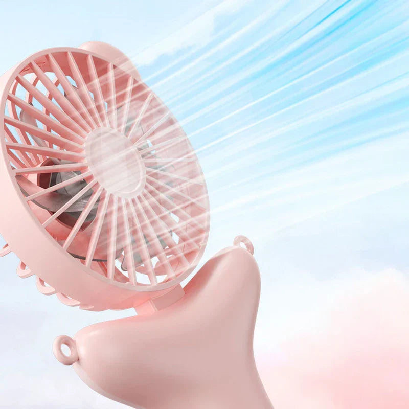 Handheld Foldable Neck Hanging Fan Usb