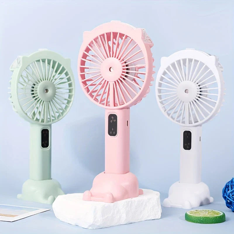 Handheld Misting Fan USB Rechargeable