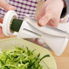 Handheld Spiral Vegetable Slicer Funnel Grater