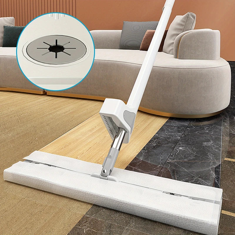 Hands-Free Flat Squeeze Mop and Bucket System