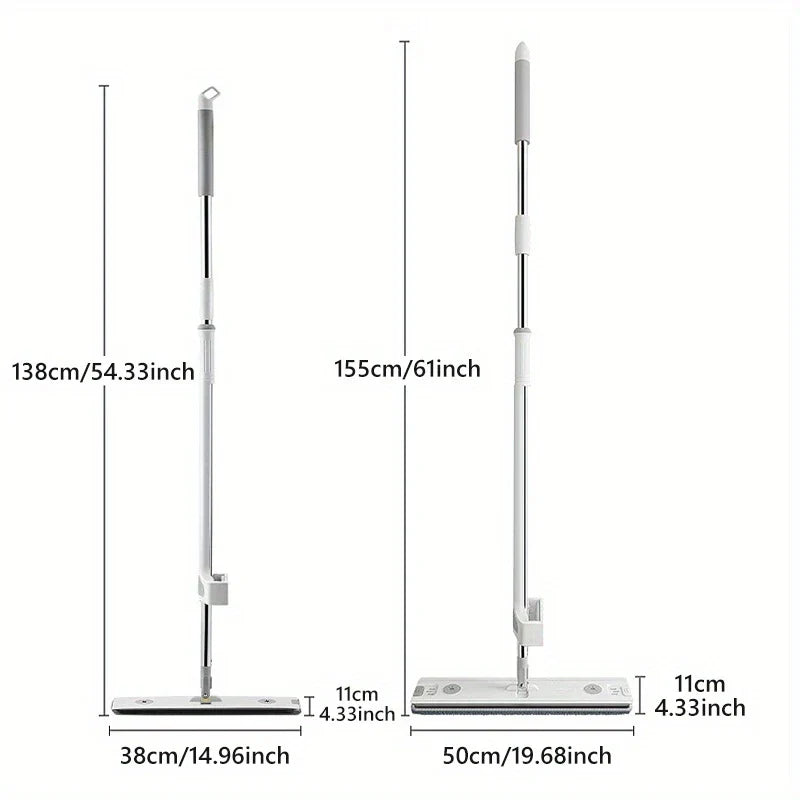 Hands-Free Flat Squeeze Mop and Bucket System
