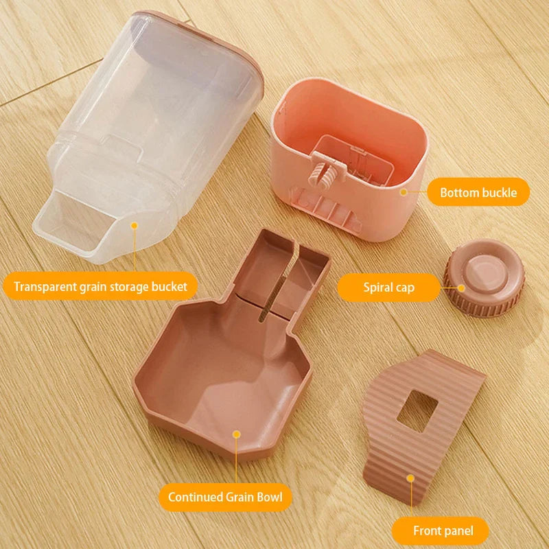 Hanging Cage Feeder Waterer Bird Coop Cup