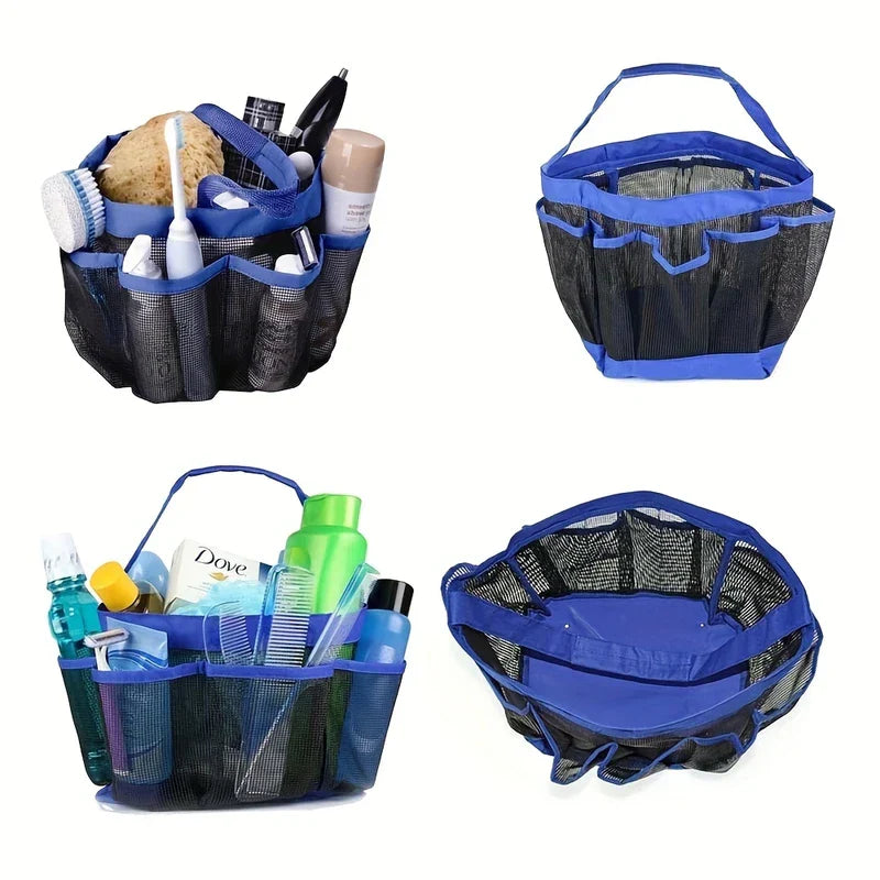 Hanging Mesh Shower Caddy Toiletry Bag