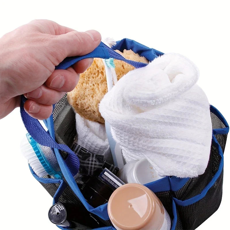 Hanging Mesh Shower Caddy Toiletry Bag