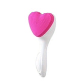 Heart Shaped Manual Facial Cleansing Scrub Brush