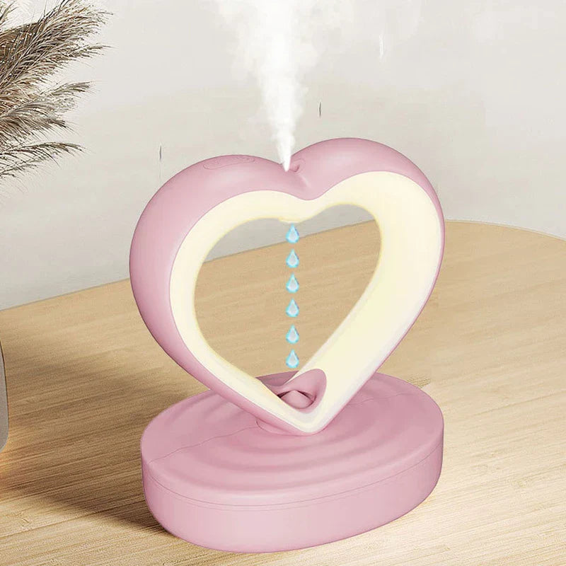 Heart Anti Gravity Water Drop Humidifier