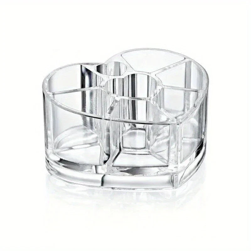 Heart Shaped Makeup Organizer Holder