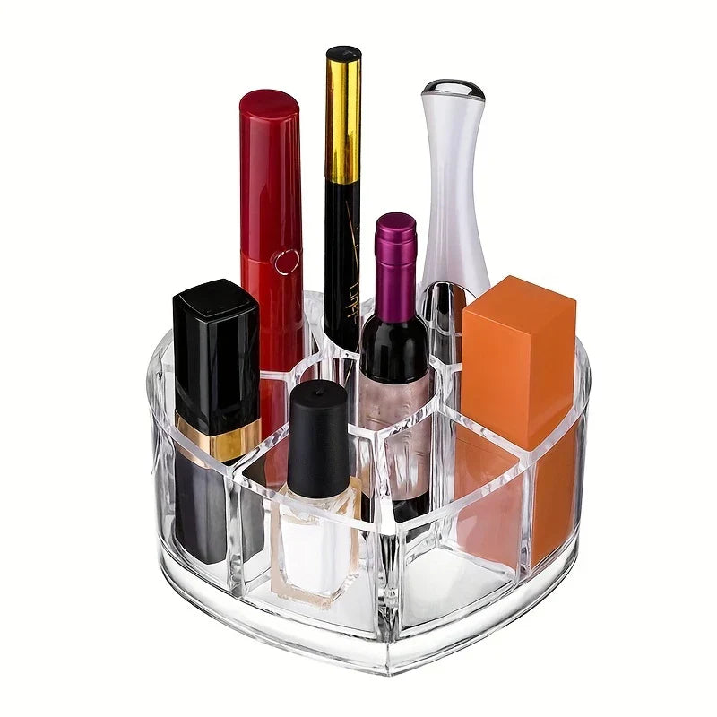 Heart Shaped Makeup Organizer Holder