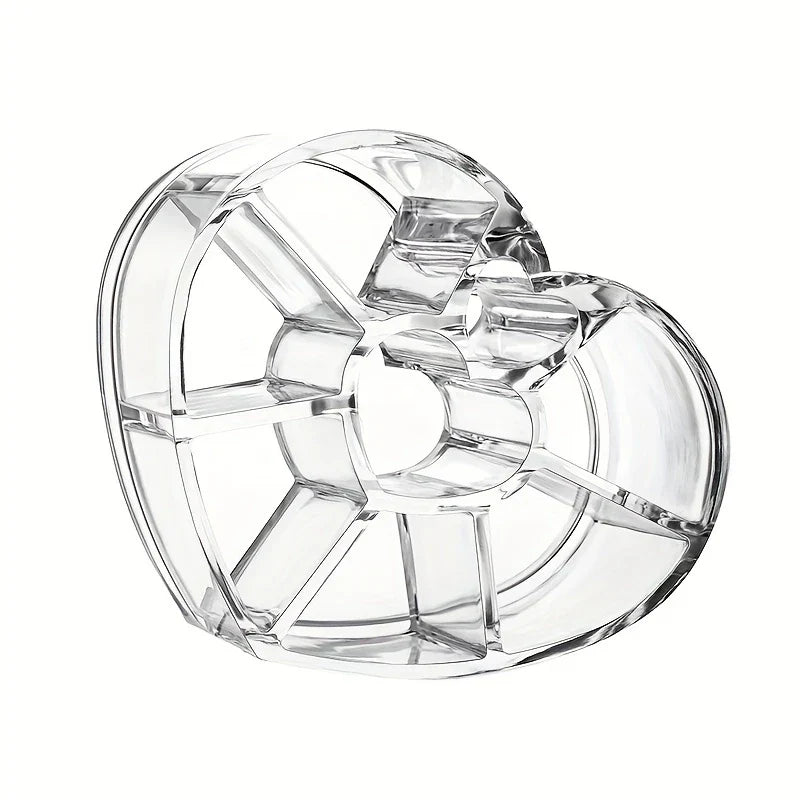 Heart Shaped Makeup Organizer Holder