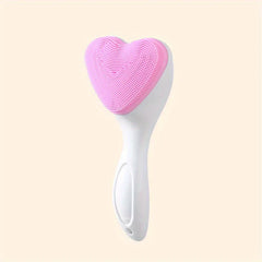 Heart Shaped Manual Facial Cleansing Scrub Brush