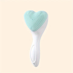 Heart Shaped Manual Facial Cleansing Scrub Brush